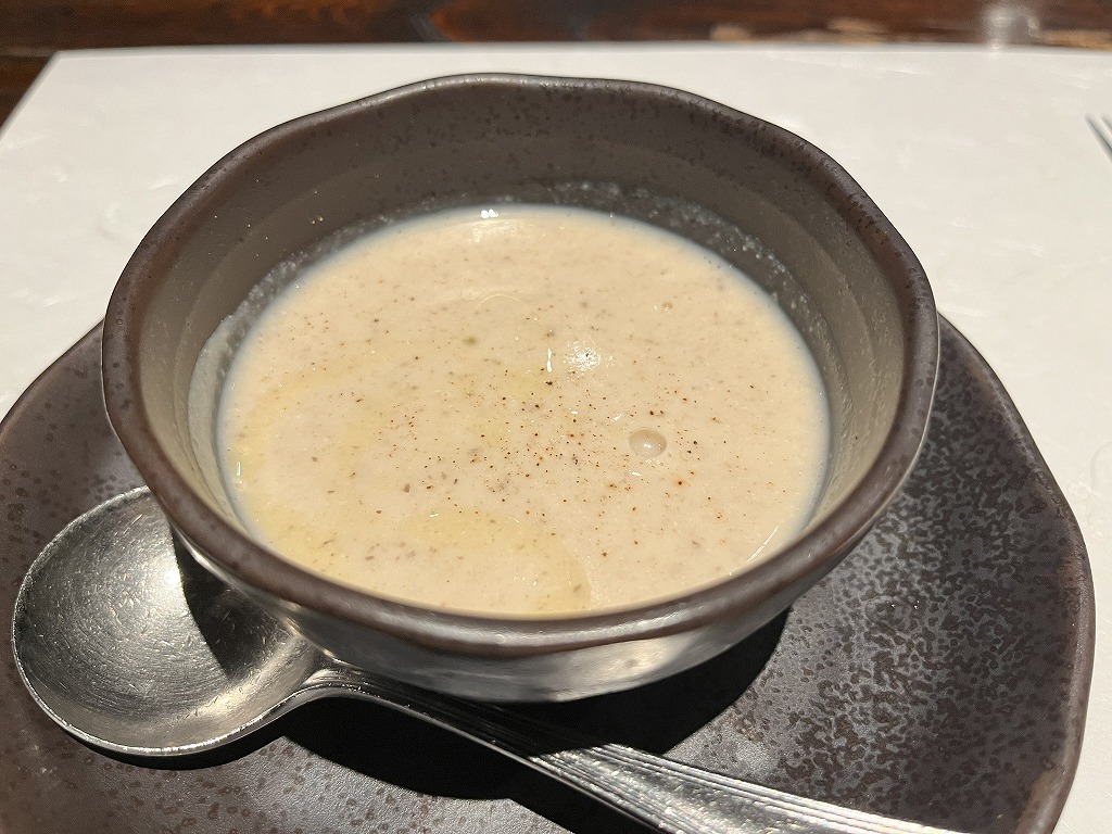 深大寺白金亭のスープ